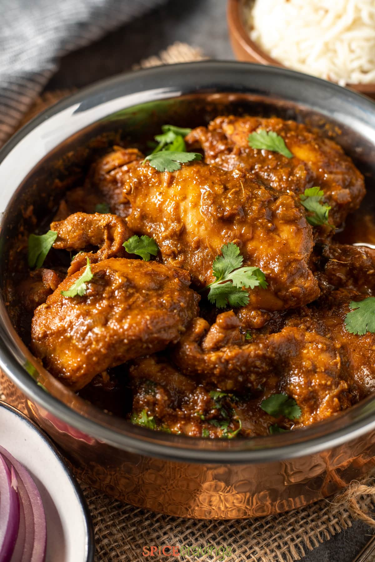 Easy Chicken Vindaloo curry in 30 minutes