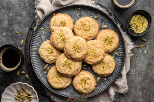 Almond spice cookies- eggless almond spice cookies, Almond Nankhatai
