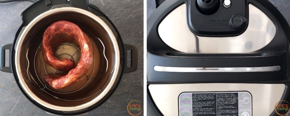 Pressure cooking pork ribs in Instant Pot