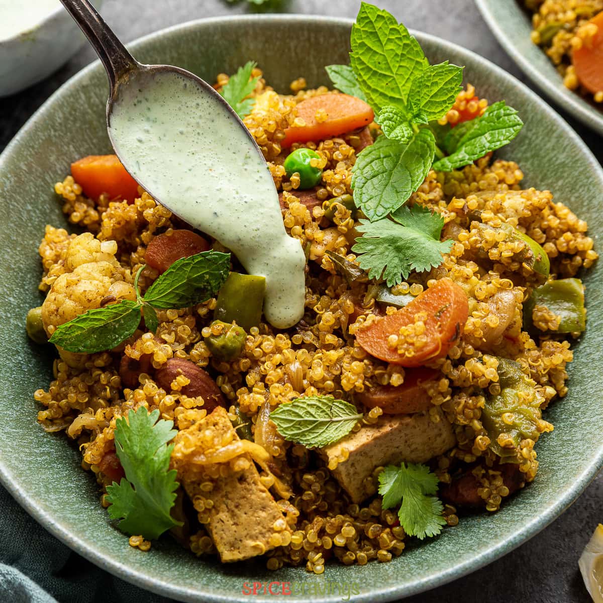 Quinoa Vegetable Biryani in Instant Pot| Quinoa Pilaf