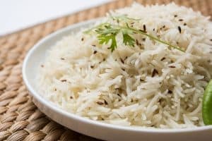 Jeera rice , basmati rice flavored with cumin, instant pot pot-in-pot cooking, garam masala kitchen