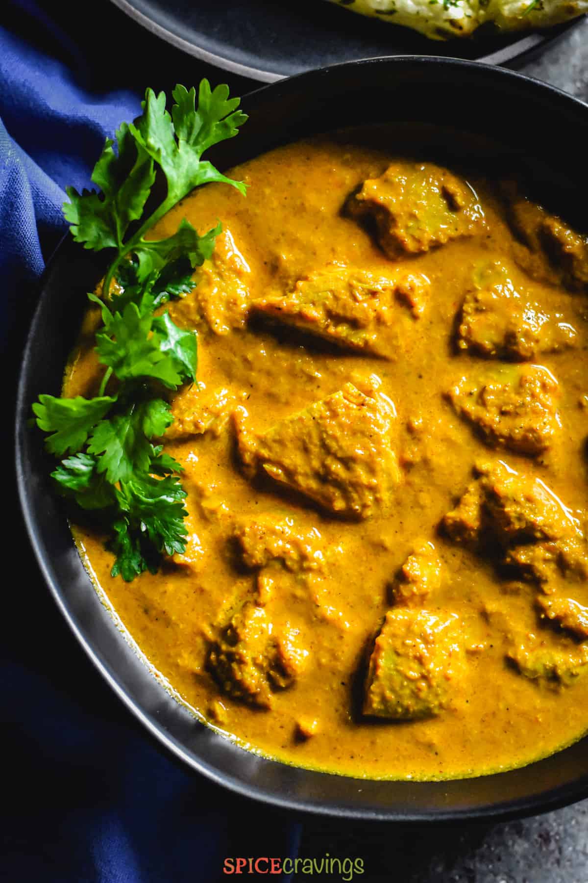 Close up of Authentic Butter Chicken