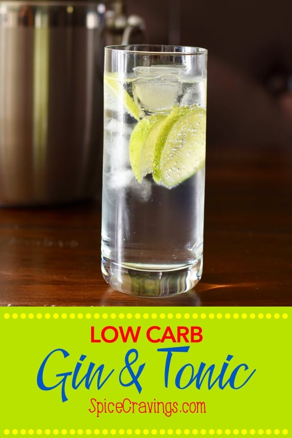 Low carb Gin Tonic Cocktail, Party Drinks
