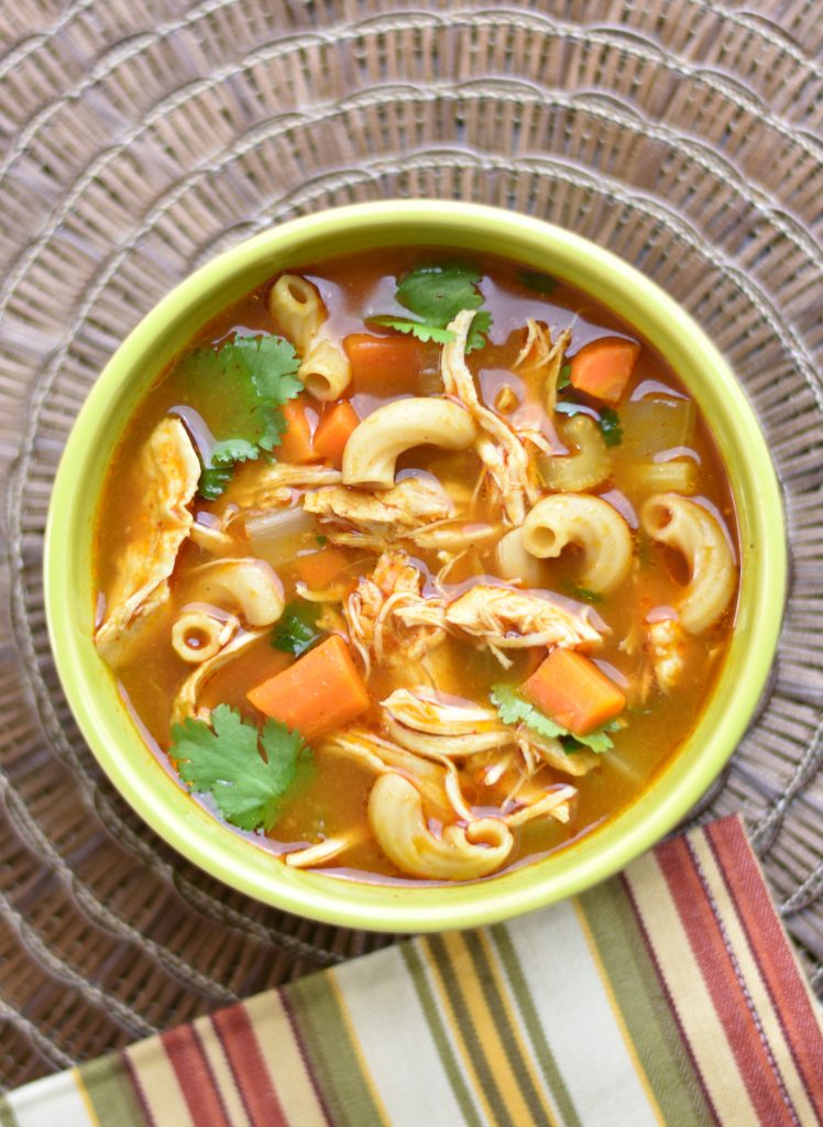 Instant pot Chicken Noodle Soup with Ethiopian spices by Spice Cravings. This classic Chicken Noodle soup is made by simmering chicken and vegetables, such as carrots and celery, spices, herbs and small noodles in chicken broth.  This recipe uses the Ethiopian Spice blend called Berbere Seasoning to enhance the flavor and made in an instant pot. #food #foodie #foodblogger #delicious #recipe #instantpot #recipes #easyrecipe #cuisine #30minutemeal #instagood #foodphotography #tasty 