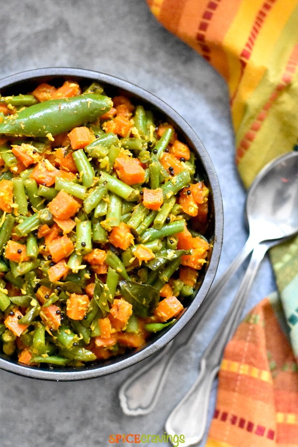 Green Beans and Carrot instant pot or stir fry