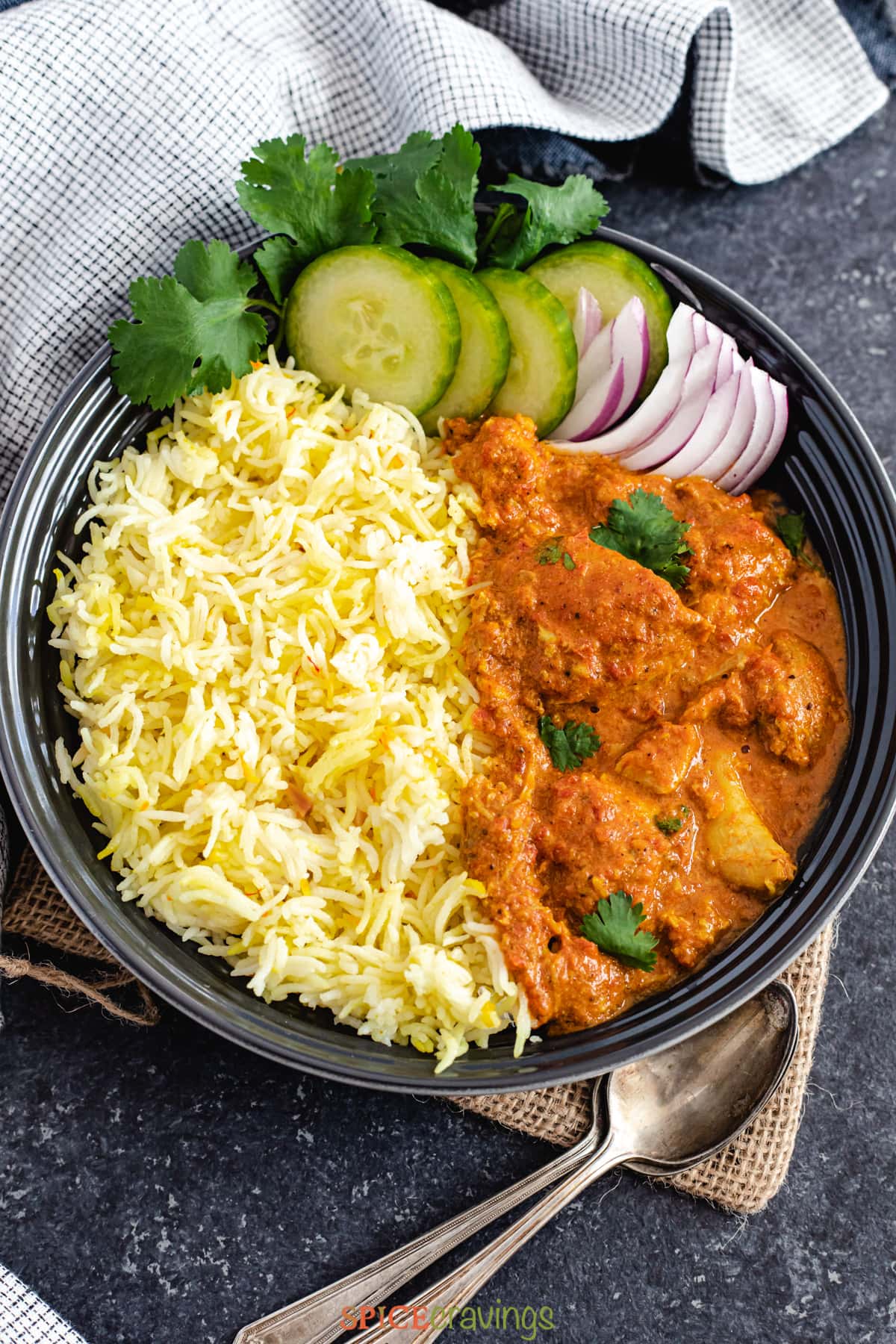 Easy Instant Pot Butter Chicken and Saffron Rice with Dairy Free 