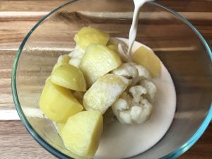 Cauliflower Potato Garlic Sauce