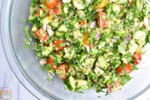 Quinoa-Tabbouleh-Salad-Gluten Free Tabbouleh Salad by Spice Cravings