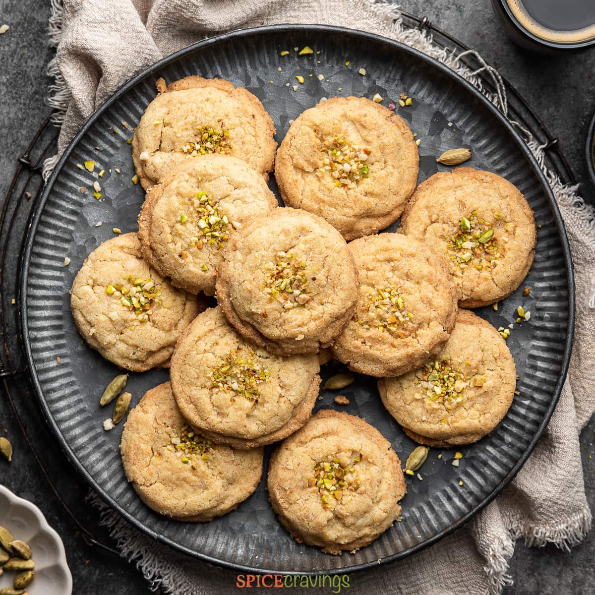Almond spice cookies- eggless almond spice cookies, Almond Nankhatai by Spice Cravings. This healthy version of Nankhatai or Almond Spice Cookies uses mixes in whole wheat flour, and almond flour with the all purpose flour & a bunch of spices. #food #foodie #foodblogger #delicious #recipe #instantpot #recipes #easyrecipe #cuisine #30minutemeal #instagood #foodphotography #tasty #indian
