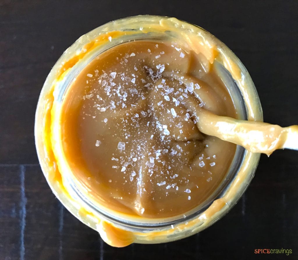Salted caramel flavored Instant Pot Dulce De Leche