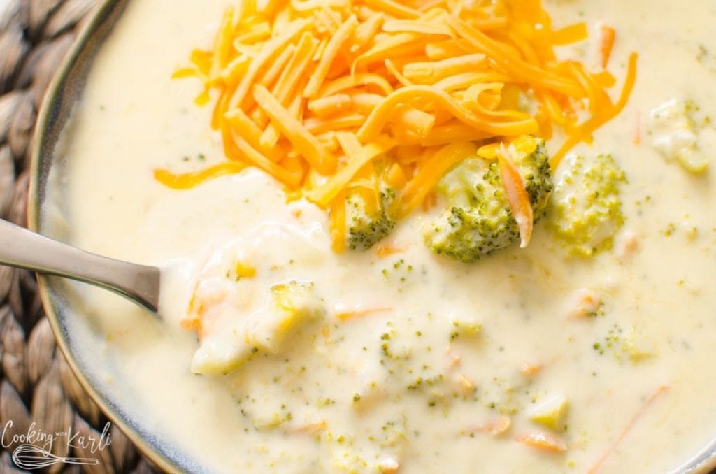 Broccoli Cheese Soup made in Instant Pot