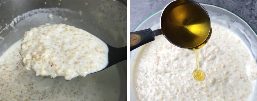 A step by step process explaining how to make steel cut oats in Instant Pot
