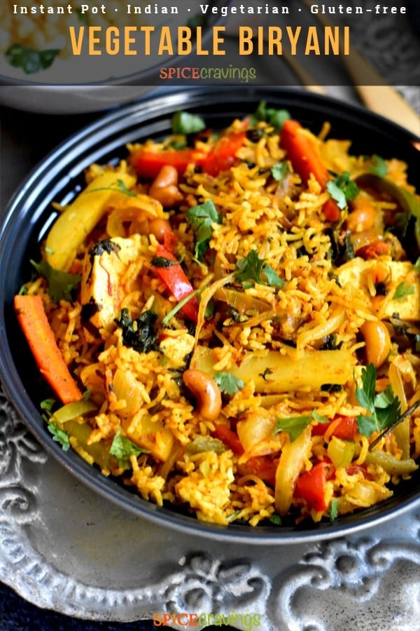 Indian rice Pilaf with potatoes, peppers and carrots
