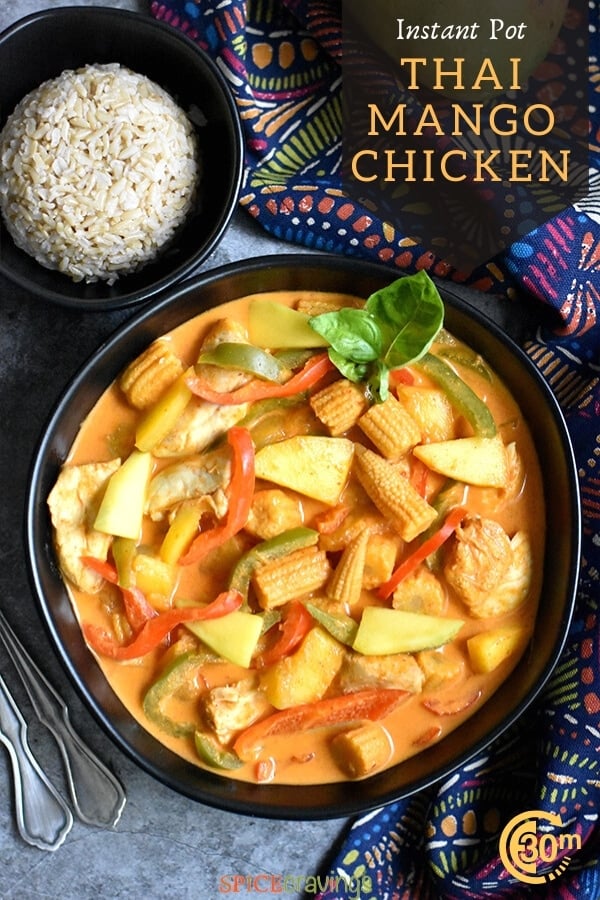 Instant Pot Mango Chicken Curry Spice Cravings