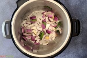 Sauteing chopped onions in the Instant pot