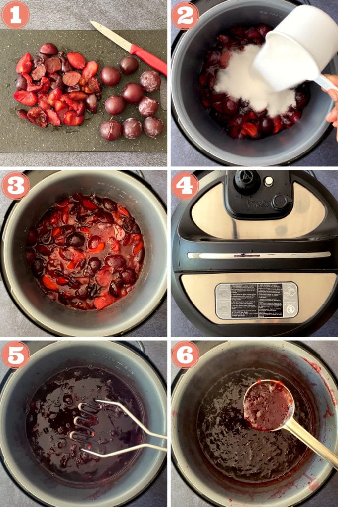 Step by Step instructions on how to make Plum Jam