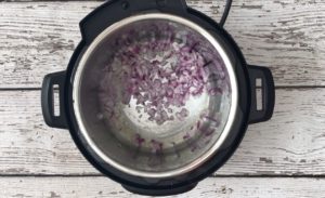sauteed red onions in instant pot