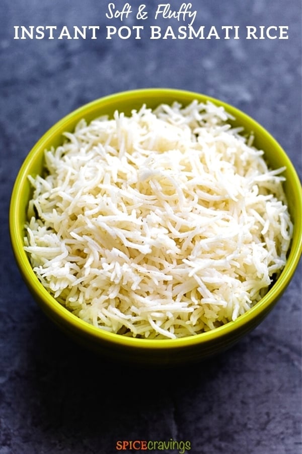A bowl of cooked basmati rice
