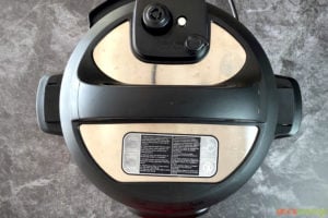 Lid on an Instant Pot