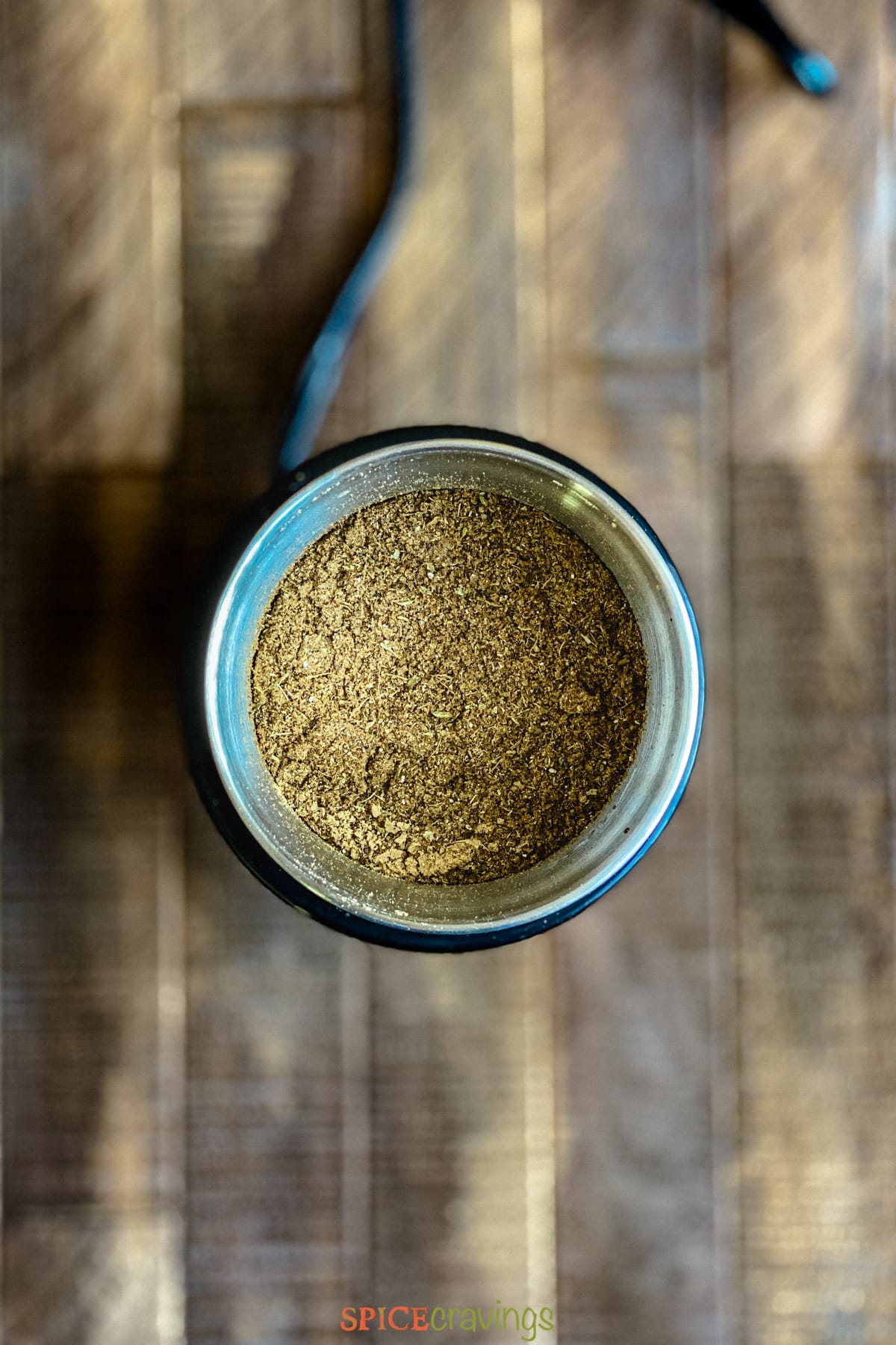 ground up chai masala powder from above