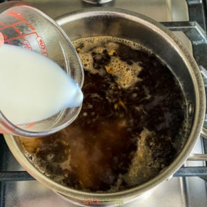 masala chai process shot