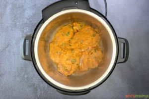 Sauteing marinated Indian chicken in Instant Pot to make biryani