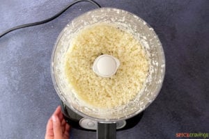 cauliflower rice in food processor