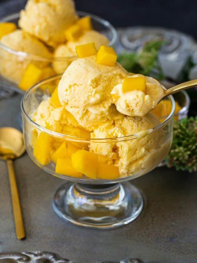3-Ingredient Mango Ice Cream