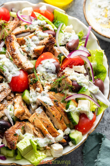Greek Chicken Salad Recipe - Spice Cravings