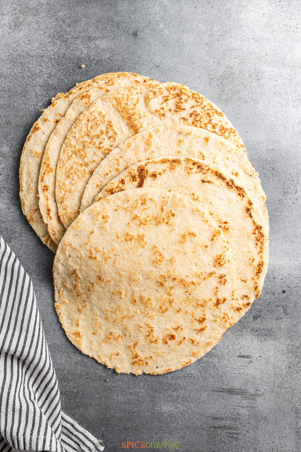 six keto rotis layed flat on top of one another